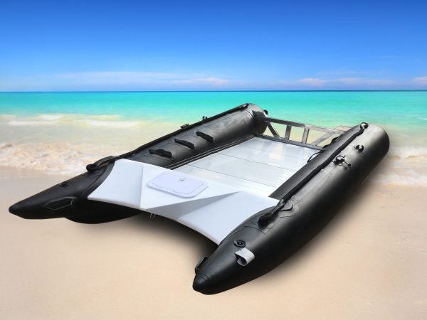 Barco inflable de alta velocidad, bote GTG380 de 12,5 pulgadas, catamán de doble cuerpo, a la venta