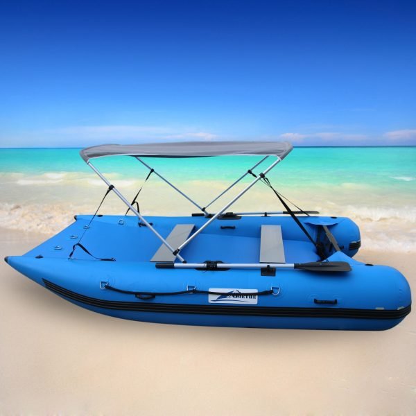 Goethe-Bote inflable MC330 de PVC para deportes al aire libre, Catamaran, caña de pescar, barcos de Camping con cubierta de aire, bancos de aluminio - Image 2