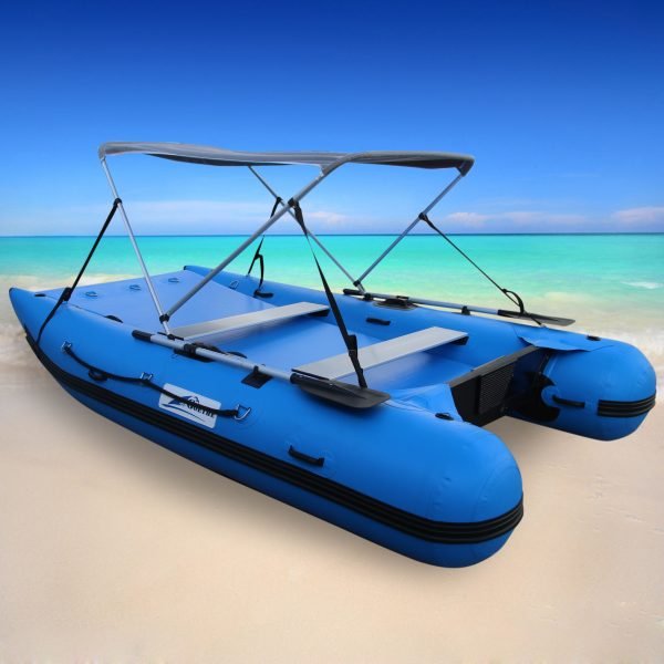Goethe-Bote inflable MC330 de PVC para deportes al aire libre, Catamaran, caña de pescar, barcos de Camping con cubierta de aire, bancos de aluminio - Image 3