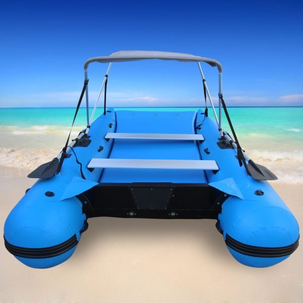 Goethe-Bote inflable MC330 de PVC para deportes al aire libre, Catamaran, caña de pescar, barcos de Camping con cubierta de aire, bancos de aluminio - Image 4
