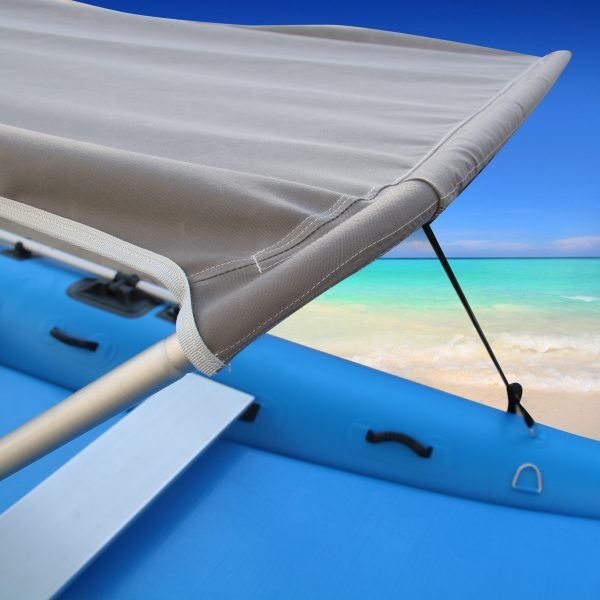 Goethe-Bote inflable MC330 de PVC para deportes al aire libre, Catamaran, caña de pescar, barcos de Camping con cubierta de aire, bancos de aluminio - Image 6