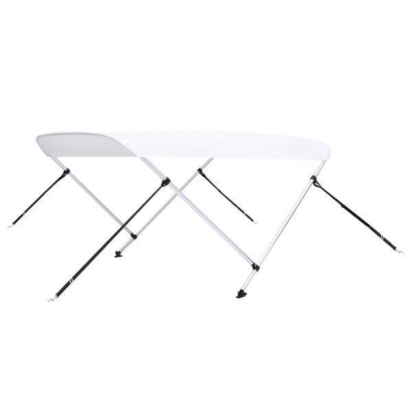 SUNG-LL Toldo Bimini de 2 arcos blanco 150x120x110 cm - Image 2