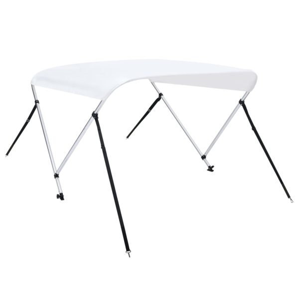 SUNG-LL Toldo Bimini de 2 arcos blanco 150x120x110 cm - Image 5