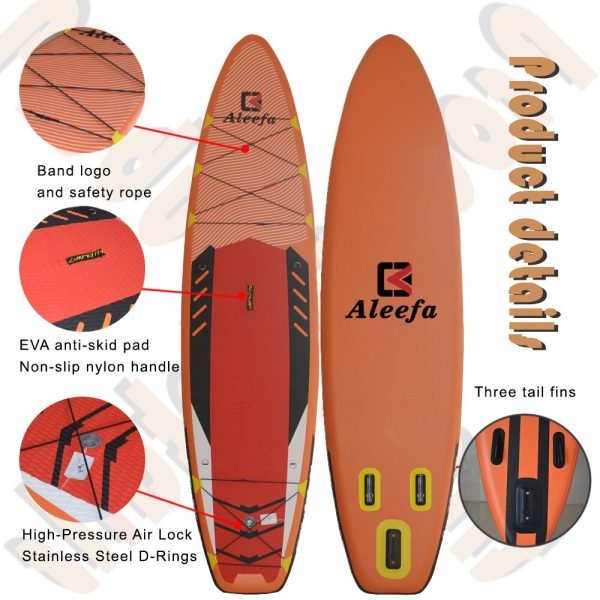 Tabla de Paddle inflable de 10 '6 '', tabla de Surf, SUP, doble, gruesa, de PVC, para carreras y Yoga - Image 2