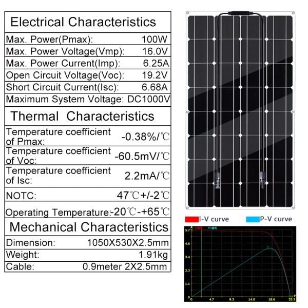12V Flexible Solar Panel 600W 100W 200W 300W 400W 500W Bendable Waterproof Monocrystalline Best Solar Panel  for  Boat - Image 4