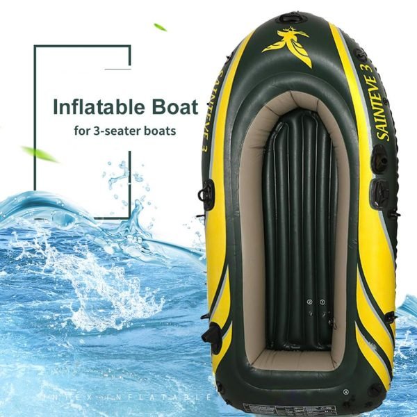 2/3Person PVC Iatable Boat Kayak Canoe Rowing Air Boat Raft Double Valve Drifting Diving Accessory With 2 Paddles Load 300kg - Image 4