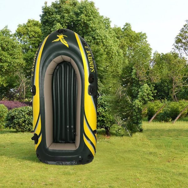 2/3Person PVC Iatable Boat Kayak Canoe Rowing Air Boat Raft Double Valve Drifting Diving Accessory With 2 Paddles Load 300kg - Image 6