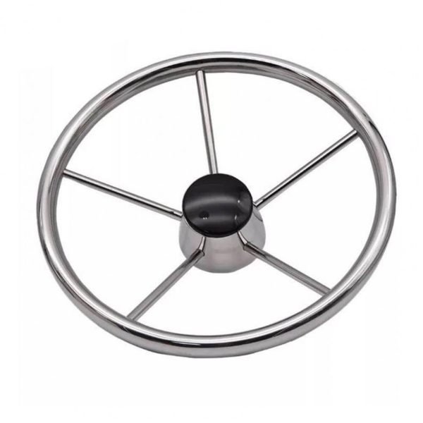 Accesorios para barco volante con perilla de acero inoxidable 5 radios 25 grados 11 ''para yate marino - Image 3
