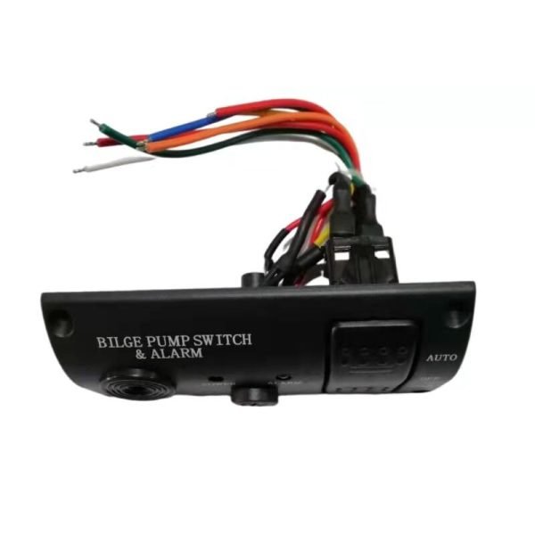 Alarma de sentina para barco marino y placa de interruptor de Panel de bomba, resorte de cierre automático Manual ABS, retorno, 12V - Image 4
