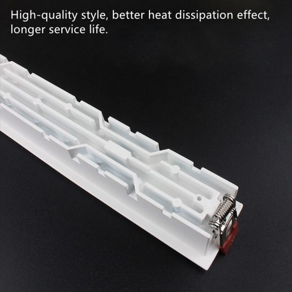 Lámpara Rectangular Empotrada para Techo, Luz LED, Descendente, Línea, Rejilla, 4 W, 10 W, 20 W, 30 W, AC85, 265V, Decoración de Tienda y Hogar - Image 4