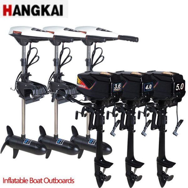 New 45/55/65 LBS Various Models 12V 24V 48V Inflatable Electric Trolling Boat Engine 4/5/6/7/8/10.0 HP Outboard Vessel Motor
