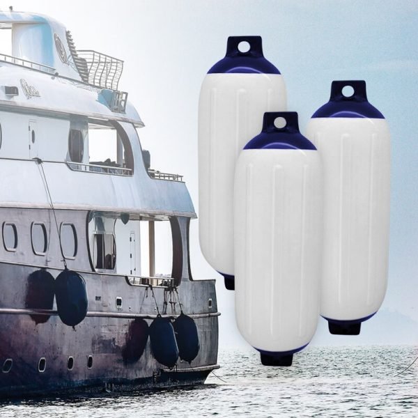 Parachoques inflable ACC de vinilo acanalado para barco, protector de muelle marino con protección UV de PVC, 11x40cm, 3 uds. - Image 6