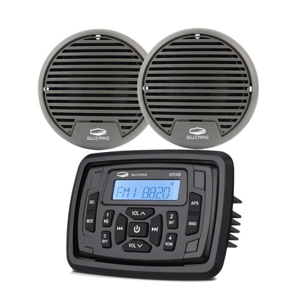 Sistema de sonido de Audio estéreo para barco, Radio marina con Bluetooth, reproductor MP3 para coche, FM, AM, impermeable, altavoz para motocicleta de 3 pulgadas