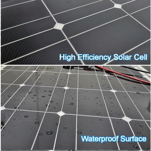 Solar Panel 500w Monocrystalline Solar Power Waterproof 12V Mounting Semi Flexible Panel Solar 100w 200w 300w 400w for Boat - Image 5