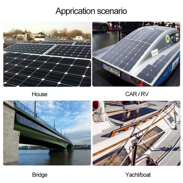 Solar Panel 500w Monocrystalline Solar Power Waterproof 12V Mounting Semi Flexible Panel Solar 100w 200w 300w 400w for Boat - Image 6