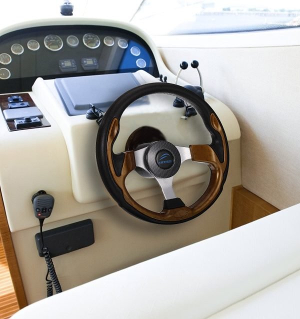 Volante para barco de 3/4 pulgadas, eje de 3 radios, no direccional, antioxidante, timón Universal, accesorios para Kayak, Hardware - Image 2