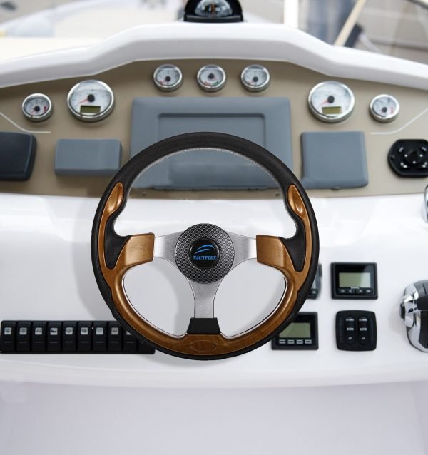 Volante para barco de 3/4 pulgadas, eje de 3 radios, no direccional, antioxidante, timón Universal, accesorios para Kayak, Hardware