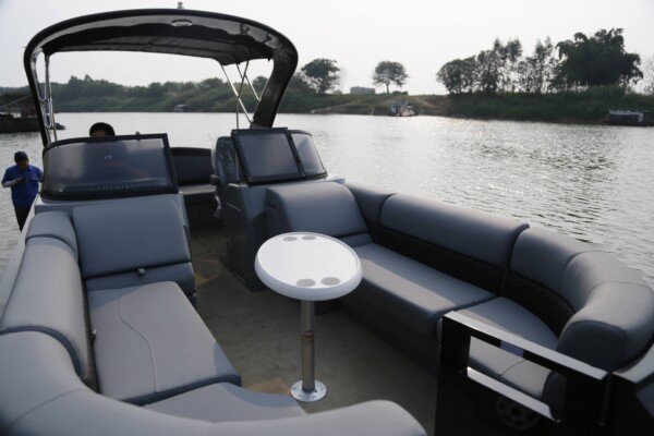 2023 New 27ft Aluminum Sport Pontoon Boat for Sale Water-sport Craft Yacht - Image 5