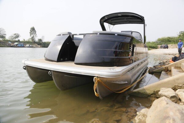 2023 New 27ft Aluminum Sport Pontoon Boat for Sale Water-sport Craft Yacht - Image 3