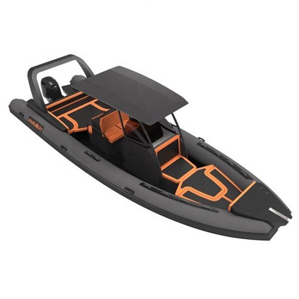 High Performance 28.7ft RIB 860 Aluminum Double Hull RIB Inflatable Hypalon/PVC Boat With T Top - Image 4