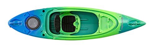 Perception Flash 9.5 | Sit Inside Kayak for Fishing and Fun | Two Rod Holders | Multi-Function Dash | 9\ 6\" | Earth (9331900190)