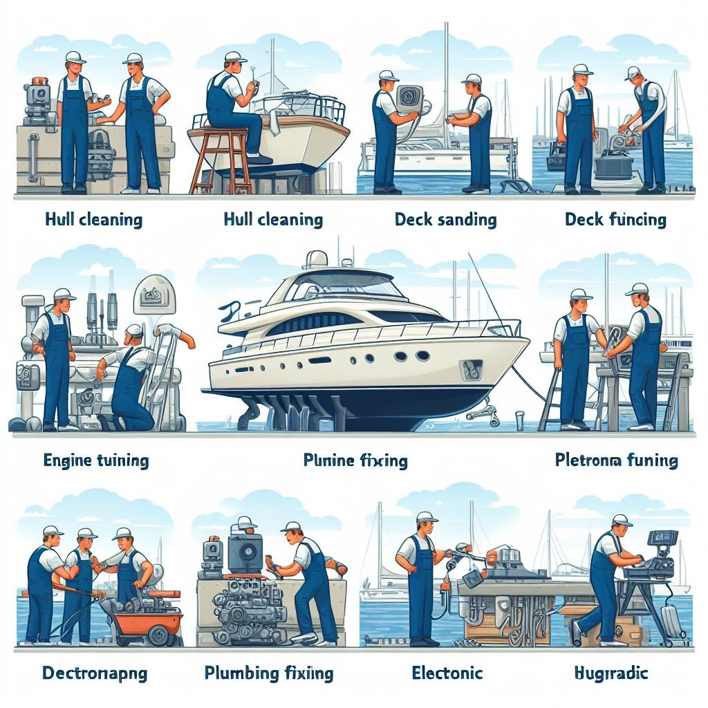 MAINTENANCE AND REPAIR OF YACHTS AND BOATS